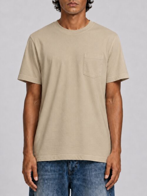Pocket Tee Tan